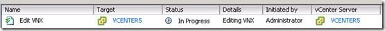 16 - check out the recent tasks page to see how the process is going